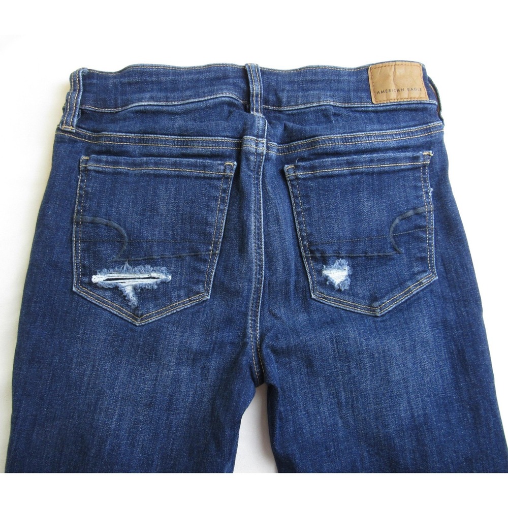 American Eagle Jeans Jegging Destroyed Women's Size 2 - Picture 5 of 8